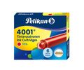 PELIKAN 4001 ΑΜΠΟΥΛΕΣ ΓΙΑ ΠΕΝΑ TP/6 ΚΟΚΚΙΝΟ