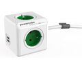 Allocacoc® PowerCube | Extended USB| Πολύπριζο 4 θέσεων & 2 USB – Πράσινο – 1406GN/DEEUPC