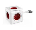 Allocacoc® PowerCube | Extended| Πολύπριζο 5 θέσεων – Κόκκινο – 1306RD/DEEXPC