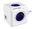 Allocacoc® PowerCube |Original USB| Πολύπριζο 4 θέσεων & 2 USB - Μπλε - 1202BL/DEOUPC