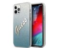 Guess Glitter Gradient Script Logo Θήκη προστασίας από σιλικόνη – iPhone 12 Pro Max (Blue/Glitter)