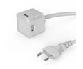 Allocacoc® PowerCube |USBcube Extended USB A| Πολύπριζο 4 θέσεων USB-A - Λευκό - 10464WT/EUEUMC