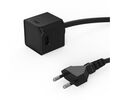 Allocacoc® PowerCube |USBcube Extended USB A+C| Πολύπριζο 2xUSB-A + 2xUSB-C – Μαύρο – 10467BK/EUACMC