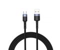 Tellur Data Cable USB To Type-C with LED Light, 2A, 2m, nylon, black