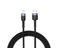 Tellur data cable USB to Lightning with LED light, 1.2m, black