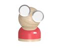 Designnest® GoggleLamp |Mr Watt| Επιτραπέζιο Φωτιστικό από ξύλο σφενδάμου και αλουμίνιο με ρύθμιση φωτεινότητας αφής (red/wood)