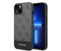 Guess "4G Logo Collection" Printed Stripe Θήκη προστασίας από δερματίνη – iPhone 14 Plus (Γκρι)