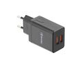 Tellur Dual USB Wall Charger 2.4A Φορτιστής δύο θυρών (2xUSB), σε μαύρο χρώμα