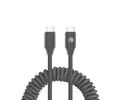 Καλώδιο φόρτισης και δεδομένων Tellur USB-C σε USB-C PD60W – επεκτάσιμο έως 1,8 μέτρα σε μαύρο χρώμα