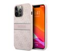 Guess "4G Logo Collection" Printed Stripe Θήκη προστασίας από δερματίνη – iPhone 13 Pro Max (Ροζ)
