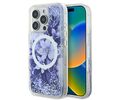 Guess Magsafe “Liquid Glitter Flower" Hard Case Θήκη προστασίας από σκληρό πλαστικό – iPhone 16 Pro (Μωβ – GUHMP16LLFMWTU)