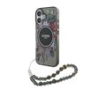 Guess Magsafe “Flowers with Pearl Strap” Hard Case Θήκη προστασίας από σκληρό πλαστικό – iPhone 16 (Μαύρο – GUHMP16SHFWBRCESK)