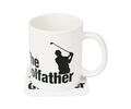 The Source Golfather Mug and Coaster – Κούπα & Σουβέρ Golfather – Σετ Δώρου για Παίκτες του Γκολφ
