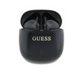 Guess Printed Classic Logo Bluetooth Stereo Headset True Wireless Ασύρματα Ακουστικά & θήκη φόρτισης (Μαύρα – GUTWSJ14ESGK)