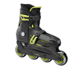 Roces Orlando 4.0 Inline Skates με Προστατευτικά και Κράνος, Μαύρο Λάιμ Χρώμα (Μαύρο), Μέγεθος (30-35)