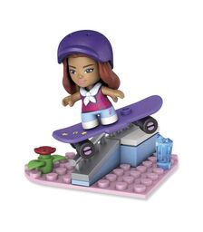 MEGA BLOKS BARBIE - ΦΙΓΟΥΡΕΣ ΜΕ ΑΞΕΣΟΥΑΡ-SKATEBOARDER GWR21/GWR24