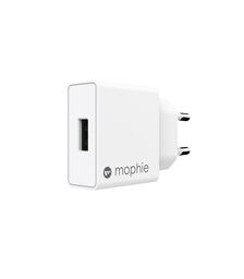 Mophie Wall Adapter USB-A Οικιακός φορτιστής Quick Charge ισχύος 18W (λευκός)