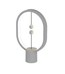 DesignNest Heng Balance Mini |Plastic Lamp Ellipse| Διακοσμητική λάμπα με μαγνητικό διακόπτη (Light Grey)