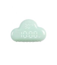 Designnest® AlarmClock Cloud |MUID| Ρολόι/ξυπνητήρι/θερμόμετρο συννεφάκι (Πράσινο)