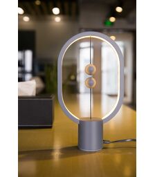DesignNest Heng Balance Mini |Plastic Lamp Ellipse| Διακοσμητική λάμπα με μαγνητικό διακόπτη (Light Grey)