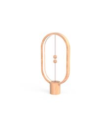 Designnest Heng Balance |Wooden Lamp Ellipse| Διακοσμητική λάμπα με μαγνητικό διακόπτη (Light Wood)