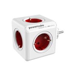Allocacoc® PowerCube |Original| Πολύπριζο 5 θέσεων – Κόκκινο – 1100RD/DEORPC