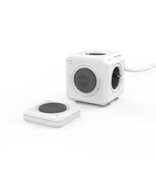 Allocacoc® PowerCube |Extended DoorBell| Τηλεχειριζόμενο Πολύπριζο 4 θέσεων - Γκρι - 10786/DEEXBL