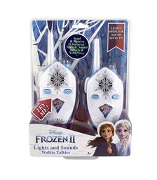 eKids Frozen 2 Walkie Talkies για παιδιά & ενήλικες με ενσωματωμένο μεγάφωνο και εμβέλεια 150 μέτρων (FR-212) (Λευκό/Γαλάζιο)
