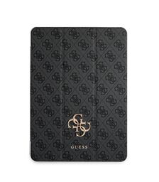 Guess 4G Logo Saffiano Collection Book Cover Θήκη κατάλληλη για Apple iPad Pro 2021 11" (Space Grey - GUIC11G4GFGR)