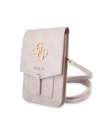 Guess 4G Big Logo Bag Τσαντάκι clutch κατάλληλο για smartphone (Pink - GUWBG4GFPI)