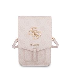 Guess 4G Big Logo Bag Τσαντάκι clutch κατάλληλο για smartphone (Pink - GUWBG4GFPI)
