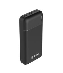 Tellur Powerbank PBC202 20.000mAh σε μαύρο χρώμα με 2x USB, 1xUSB-C, 1xMicroUSB (TLL158261)