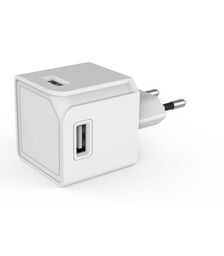Allocacoc® PowerCube |USBcube Original| Πολύπριζο 4 θέσεων USB-A – Λευκό – 10465WT/EUOUMC