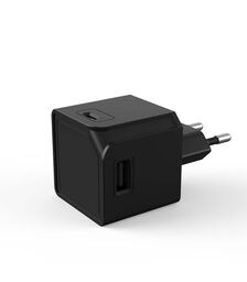 Allocacoc® PowerCube |USBcube Original USB A+C| Πολύπριζο 2xUSB-A + 2xUSB-C - Μαύρο - 10466BK/EUACMC