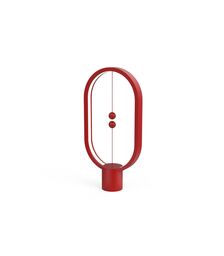 Designnest Heng Balance Type-C |Plastic Lamp Ellipse| Διακοσμητική λάμπα με μαγνητικό διακόπτη (Κόκκινο)