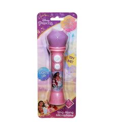 eKids Disney Princess Ασύρματο Μικρόφωνο Karaoke για παιδιά με ενσωματωμένη μουσική, φωτισμό, Sound Effects (DP-070) (Ροζ)