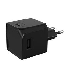 Allocacoc® PowerCube |USBcube Original| Πολύπριζο 4 θέσεων USB-A – Μαύρο – 10465BK/EUOUMC