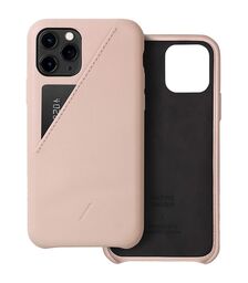 Native Union Clic Card Δερμάτινη Θήκη προστασίας για Apple iPhone 11 Pro με υποδοχή για κάρτες – ροζ