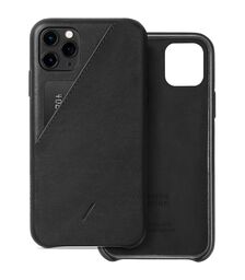 Native Union Clic Card Δερμάτινη Θήκη προστασίας για Apple iPhone 11 Pro Max με υποδοχή για κάρτες – μαύρη