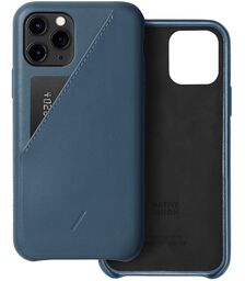 Native Union Clic Card Δερμάτινη Θήκη προστασίας για Apple iPhone 11 Pro με υποδοχή για κάρτες – μπλε