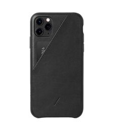 Native Union Clic Card Δερμάτινη Θήκη προστασίας για Apple iPhone 11 Pro Max με υποδοχή για κάρτες – μαύρη