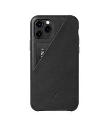 Native Union Clic Card Δερμάτινη Θήκη προστασίας για Apple iPhone 11 Pro με υποδοχή για κάρτες – μαύρη