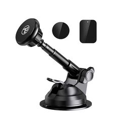 Tellur Phone Suction Cup Magnetic Adjustable Holder Μαγνητική βάση στήριξης Smartphone ταμπλώ αυτοκινήτου (Black - TLL171092)