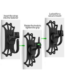 Tellur BPH100 Bike Phone Holder Αφαιρούμενη Βάση στήριξης Smartphone (4" έως 6,5" ιντσών) κατάλληλη για ποδήλατο (Black)