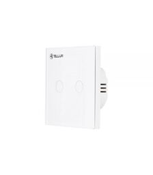 Tellur WiFi Switch 2 Ports 1800W 10A Έξυπνος διακόπτης WiFi 2 θυρών σε λευκό (TLL331051)