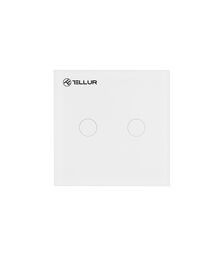 Tellur WiFi Switch 2 Ports 1800W 10A Έξυπνος διακόπτης WiFi 2 θυρών σε λευκό (TLL331051)
