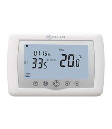 Tellur Smart WiFi Ψηφιακός Θερμοστάτης, Boiler σε λευκό χρώμα