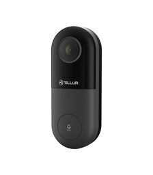 Tellur Video DoorBell WiFi Ασύρματο Κουδούνι Πόρτας με Κάμερα & Wi-Fi σε μαύρο/γκρι χρώμα FullHD (TLL331251)