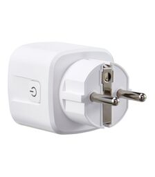 Tellur Smart WiFi AC Εξωτερική Πρίζα Ρεύματος WiFi με Ένδειξη ενεργειακής κατανάλωσης σε λευκό χρώμα