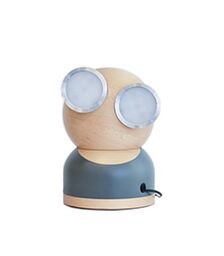 Designnest® GoggleLamp |Mr Watt| Επιτραπέζιο Φωτιστικό από ξύλο σφενδάμου και αλουμίνιο με ρύθμιση φωτεινότητας αφής (grey/blue/wood)
